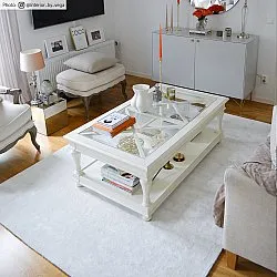 Viscose rug - Jodhpur Special Luxury Edition (offwhite)