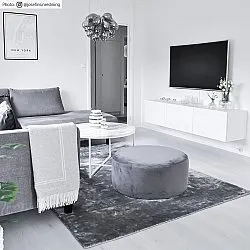 Viscose rug - Jodhpur Special Luxury Edition (grey)