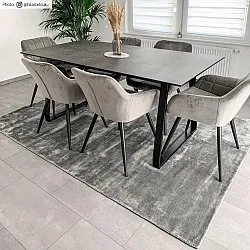 Viscose rug - Jodhpur Special Luxury Edition (grey)