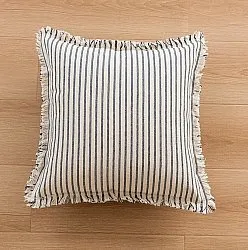 Cushion covers - Fringed (black)