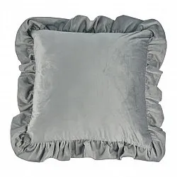 Cushion covers - Ruffled (grey)
