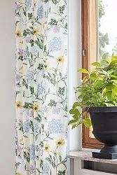 Curtains - Cotton curtain Dahlia (blue)