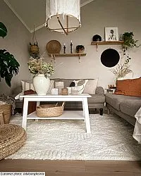 Shaggy rugs - Rostock (offwhite)