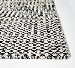 Wool rug - Delly (black/white)