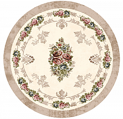 Round rug - Delpha (beige/multi)