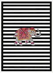 Wilton rug - Develi (black/white)