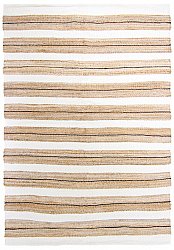 Rag rug - Devli (beige/white/black)
