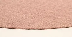 Round rug - Dhurry (pink)