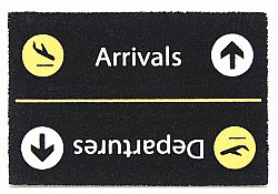 Dörrmatta - Airport (svart)