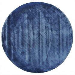 Round rug - Jodhpur Special Luxury Edition Viscose (blue)