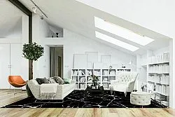 Wilton rug - Vieste (black/white)