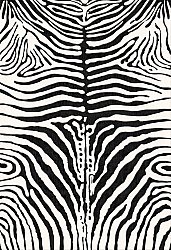 Wilton rug - Zebra (black/white)