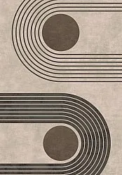 Wilton rug - Moudania (brown/black)
