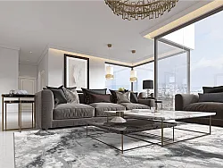 Wilton rug - Mermer (grey/white)