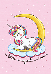 Childrens rugs - Magical Unicorn (pink)