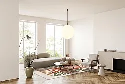 Wilton rug - Fern (beige/multi)