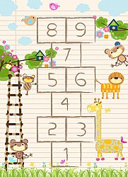 Childrens rugs - Counting Animals (multi)