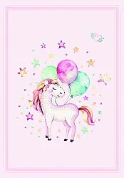 Childrens rugs - Unicorn Balloon (pink)