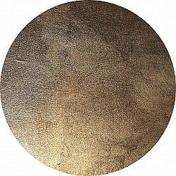 Round rug - Oristano (brown/gold)