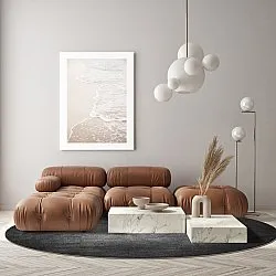 Round rug - Serifos (dark grey)