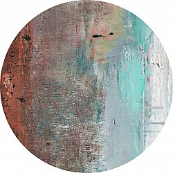 Round rug - Andali (grey/red/multi)