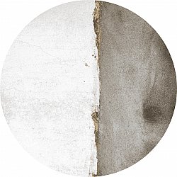 Round rug - Prades (white/grey)