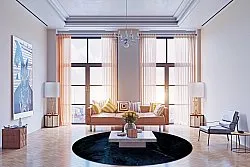Round rug - Zuani (dark blue)