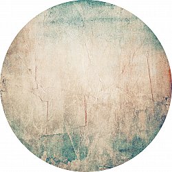 Round rug - Giave (beige/blue)