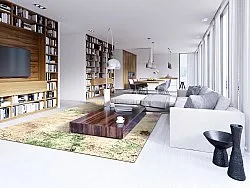 Wilton rug - Dimos (beige/multi)