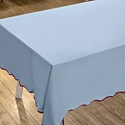 Cotton tablecloth - Yrsa (blue)
