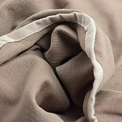 Cotton tablecloth - Yrsa (dark beige)