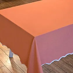 Cotton tablecloth - Yrsa (rust)