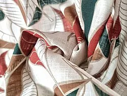 Cotton tablecloth - Amalie (beige/rust)