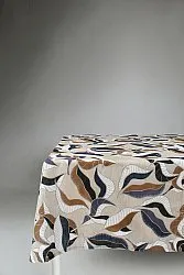 Cotton tablecloth - Amalie (grey/blue)