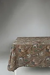 Cotton tablecloth - Dagny (brown)
