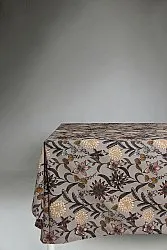 Cotton tablecloth - Lotten (brown)