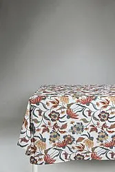 Cotton tablecloth - Mathilde (rust)