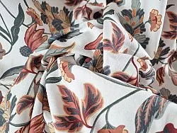 Cotton tablecloth - Mathilde (rust)