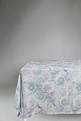 Cotton tablecloth - Soft (blue)