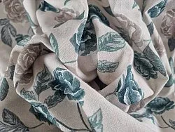 Cotton tablecloth - Wreath (blue)