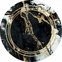 Round rug - Emery (black)
