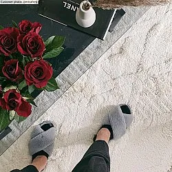 Shaggy rugs - Rostock (offwhite)