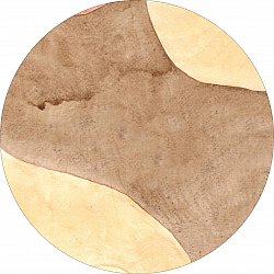Round rug - Nisa (brun/beige)