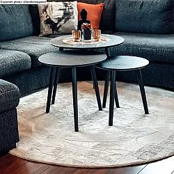Round rugs - Aranga Super Soft Fur (beige)