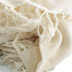 Throws - Veya cotton throw (cream)