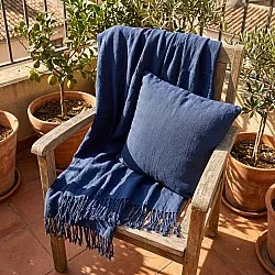 Throws - Veya cotton throw (navy)