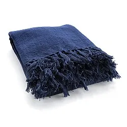 Throws - Veya cotton throw (navy)