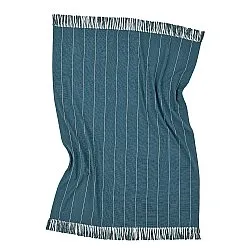 Throws - Cotton throw - Martina Stripe (blue/white)