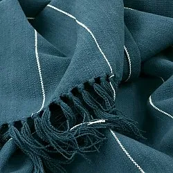 Throws - Cotton throw - Martina Stripe (blue/white)