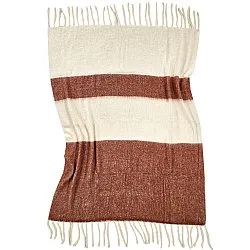 Throws - Plaid in wool mix - Carrie (pink)